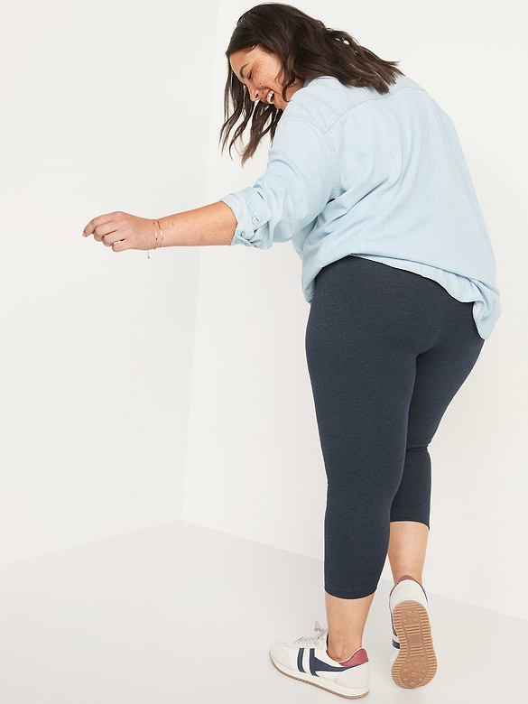 High-Waisted Jersey Fashion Layering Leggings