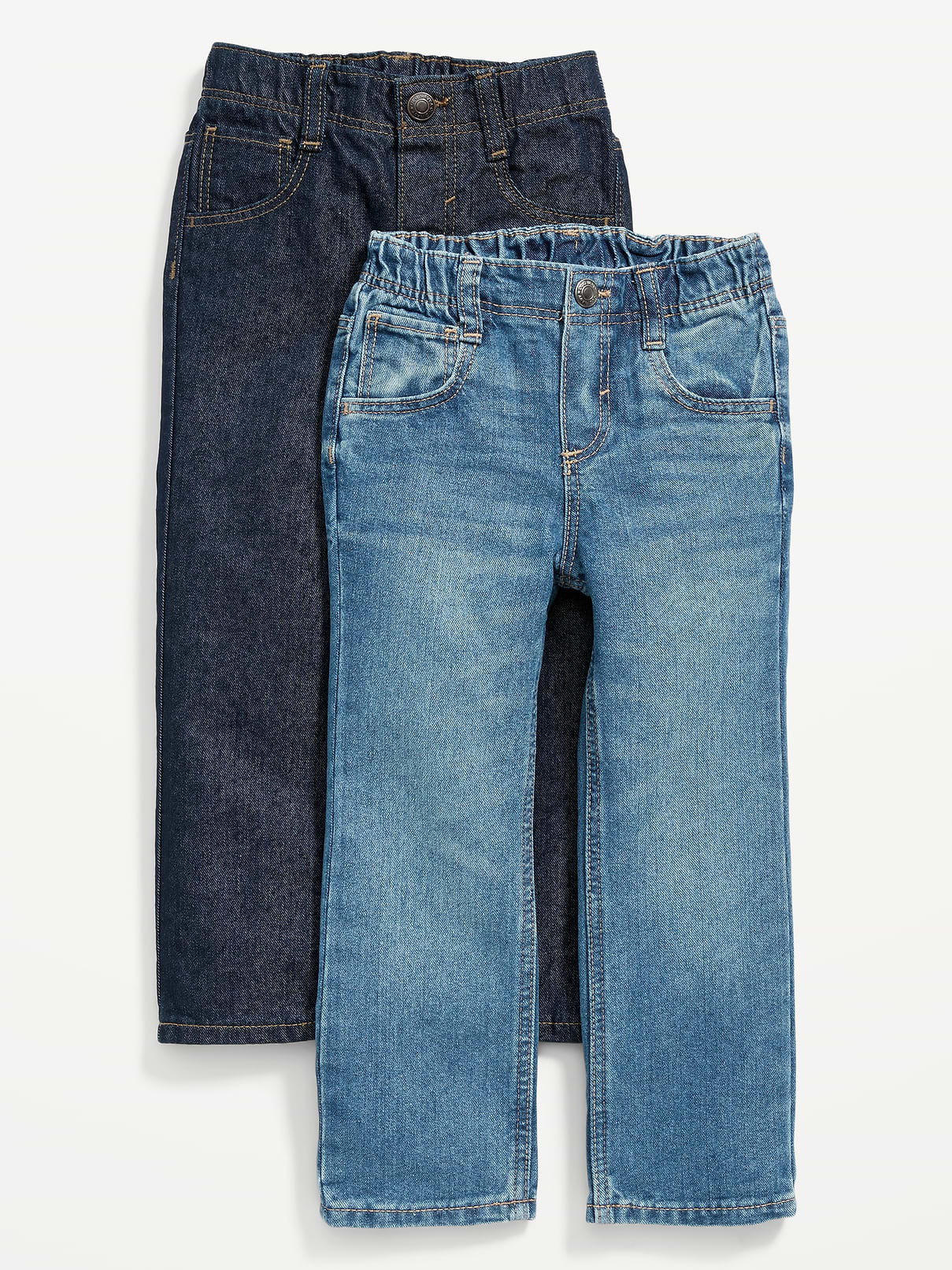 Image number 1 showing, Wow Straight Pull-On Jeans 2-Pack for Toddler Boys