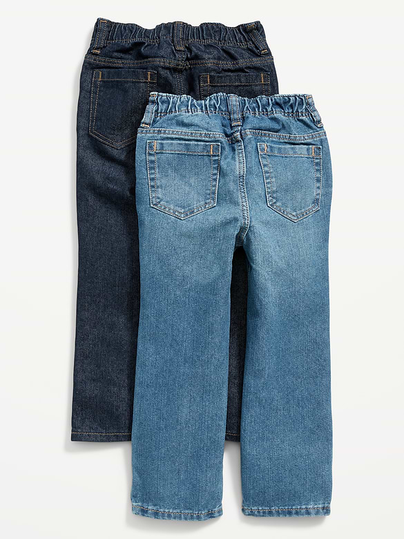 Wow Straight Pull-On Jeans 2-Pack for Toddler Boys