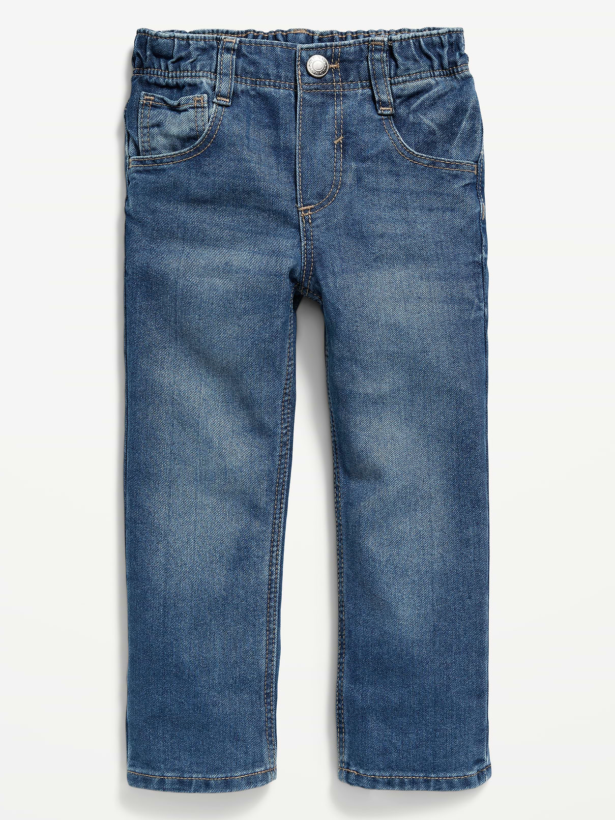Image number 1 showing, Wow Straight Pull-On Jeans for Toddler Boys