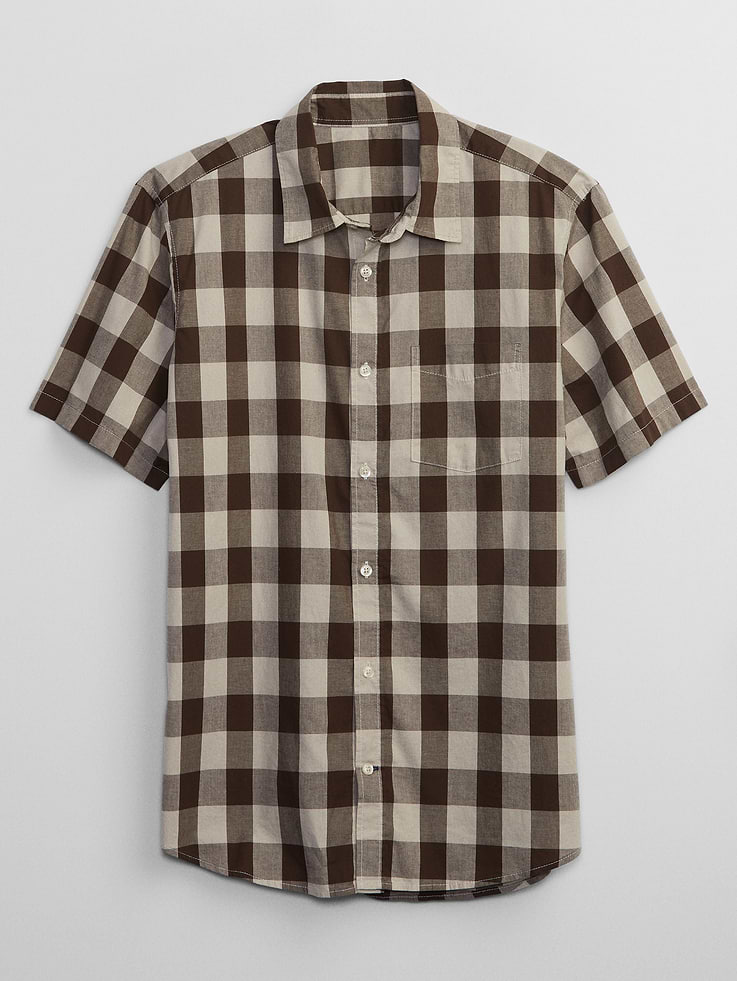 Image 3 of 4, Stretch Poplin Shirt in Slim Fit