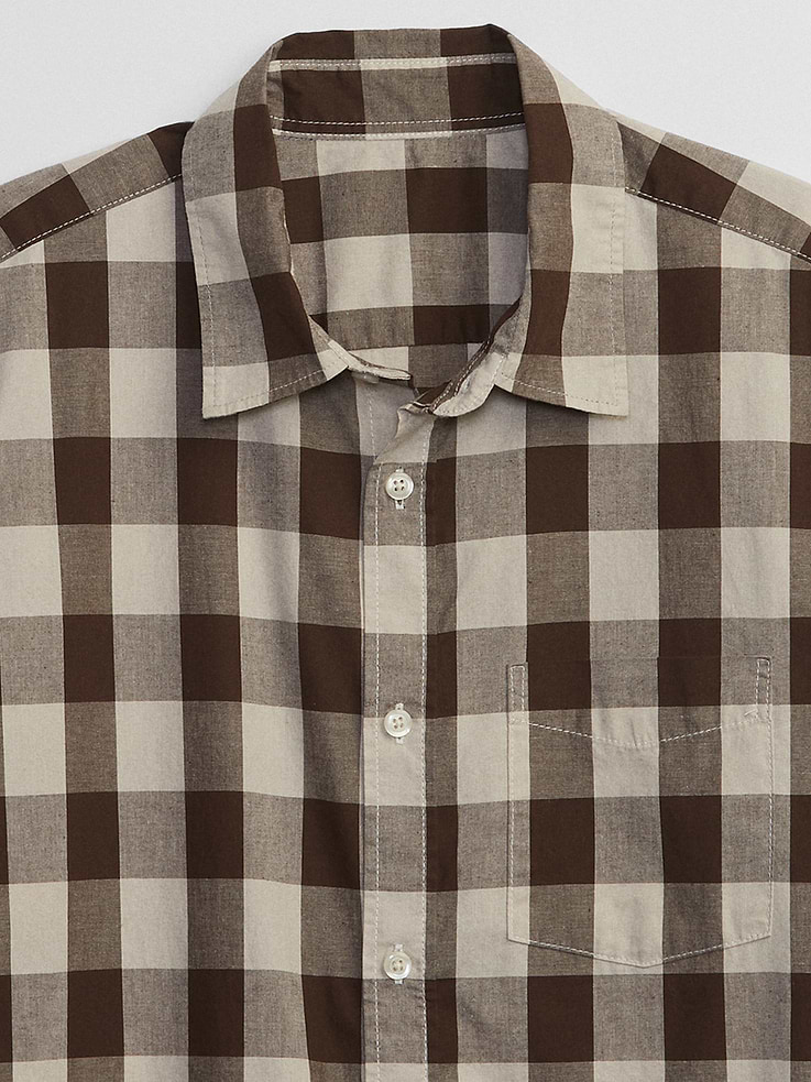 Image 4 of 4, Stretch Poplin Shirt in Slim Fit