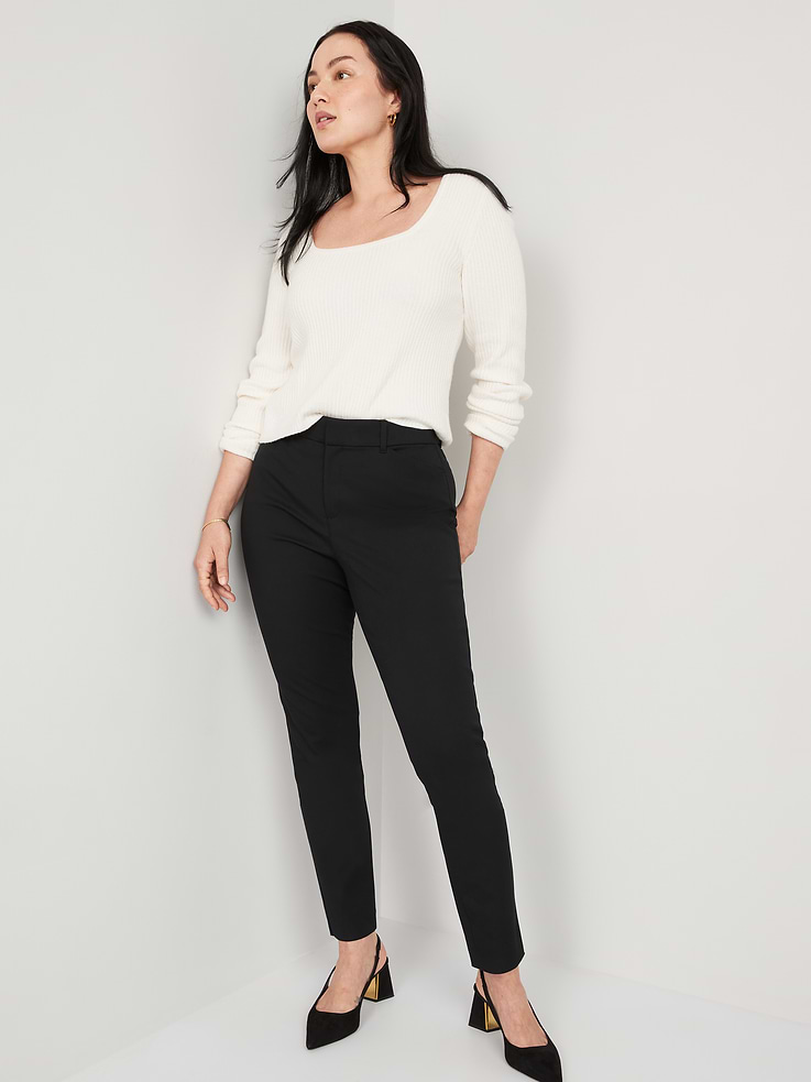 L'image numéro 3 présente Pantalon Pixie ajusté à taille haute