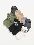 Image number 1 showing, Unisex Crew Socks 10-Pack for Toddler & Baby