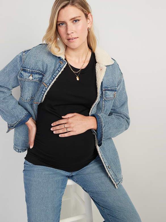 Maternity Crew-Neck T-Shirt