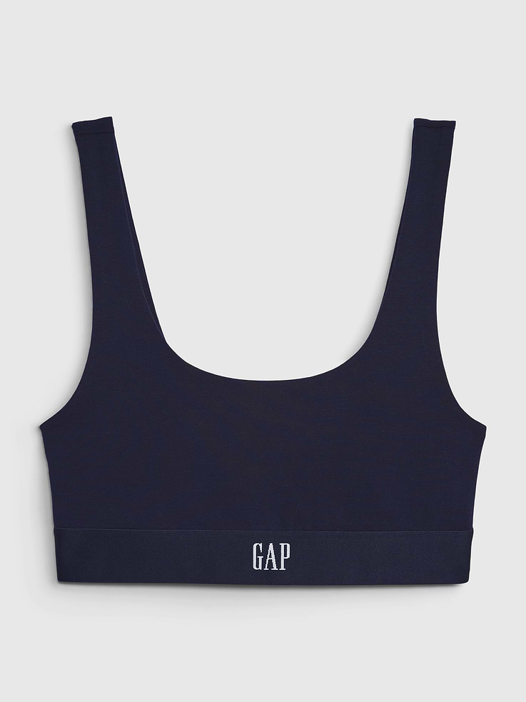 Image number 3 showing, Stretch Cotton Gap Logo Bralette