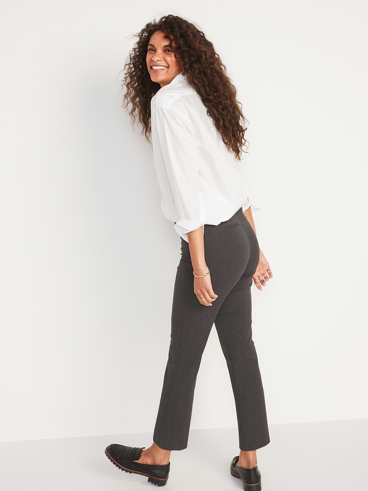 Image number 2 showing, High-Waisted Pixie Straight Pants