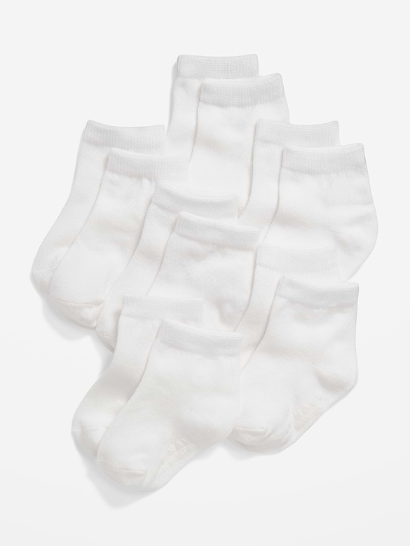 Unisex Crew Socks 6-Pack for Toddler & Baby