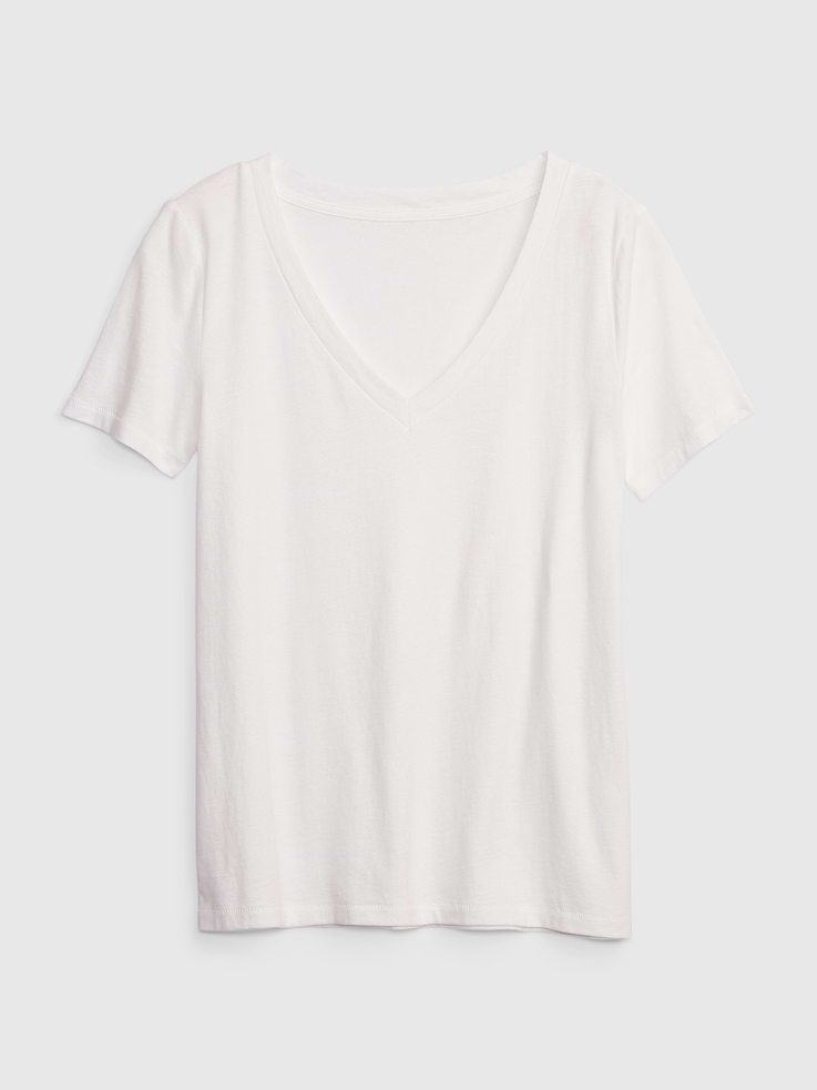 Image number 4 showing, Organic Cotton VintageSoft V-Neck T-Shirt