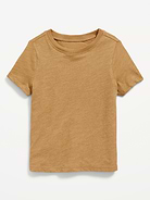 L'image numéro 1 présente T-shirt à manches courtes en tricot flammé unisexe pour Tout-petit