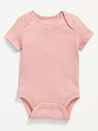 Image number 1 showing, Unisex Short-Sleeve Rib-Knit Bodysuit for Baby
