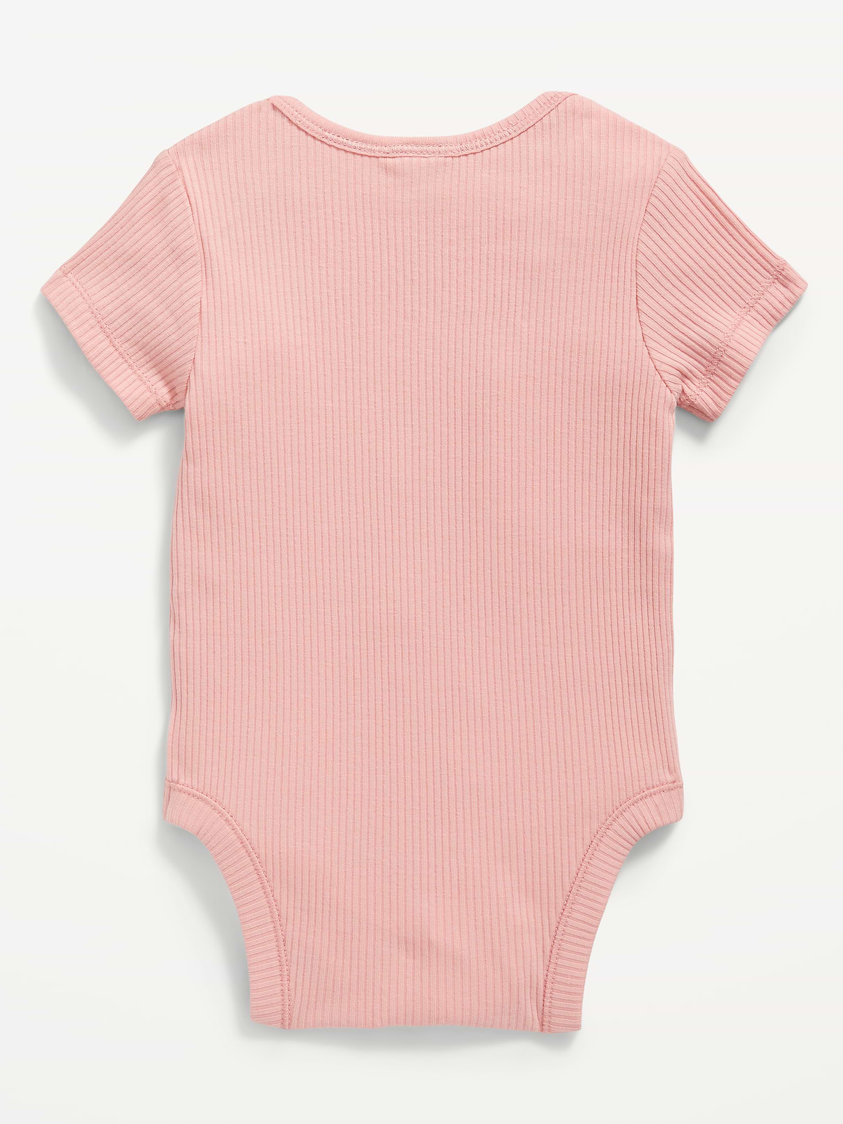 Image number 2 showing, Unisex Short-Sleeve Rib-Knit Bodysuit for Baby