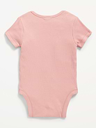 Image number 2 showing, Unisex Short-Sleeve Rib-Knit Bodysuit for Baby