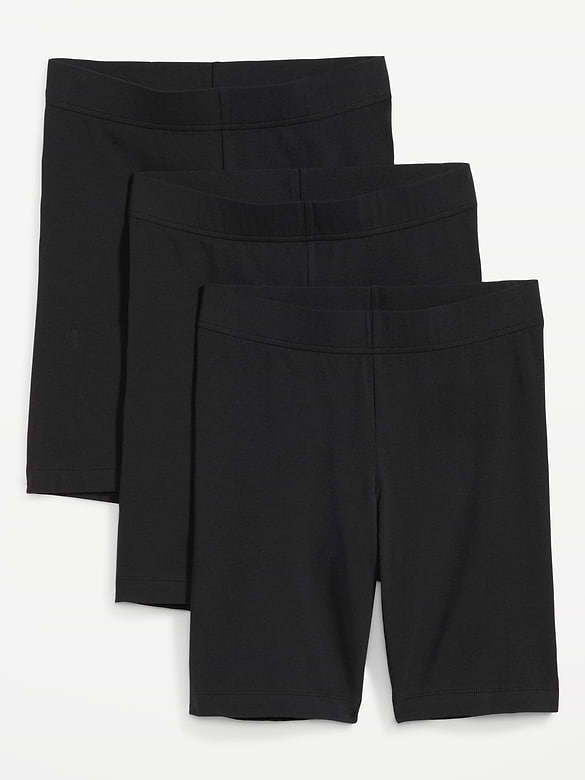 Cuissard en jersey à taille haute, entrejambe de 20 cm (paquet de 3)