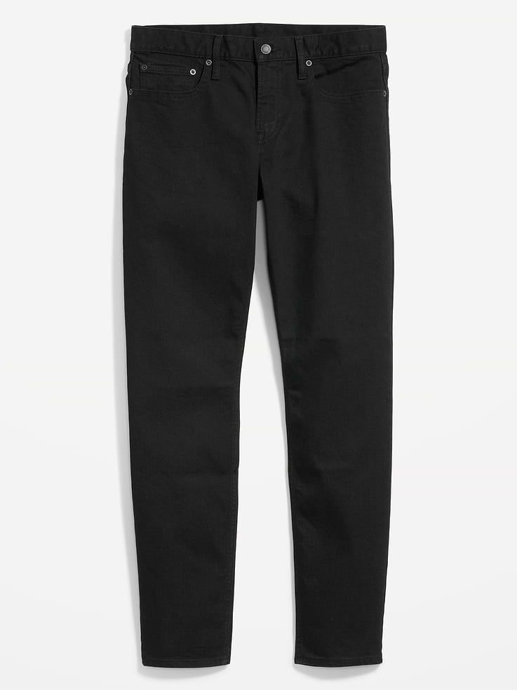 Image number 4 showing, Athletic Taper Built-In Flex Black Jeans