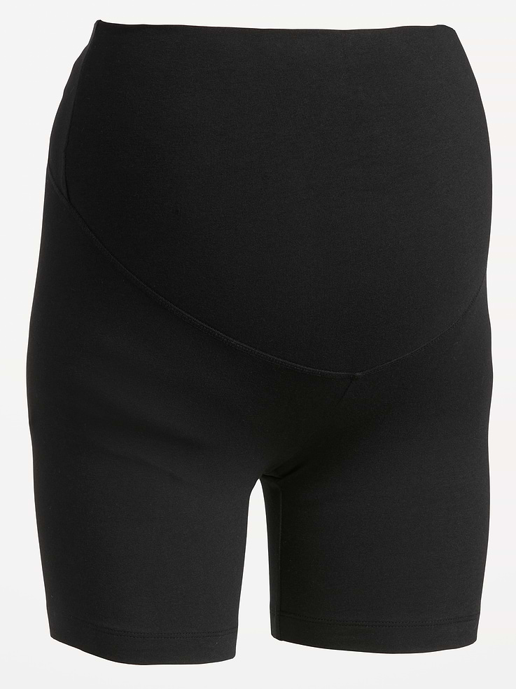 Image number 5 showing, Maternity Full-Panel Biker Shorts -- 6-inch inseam