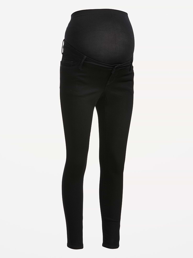 Image number 5 showing, Maternity Full-Panel Rockstar Super Skinny Jeans