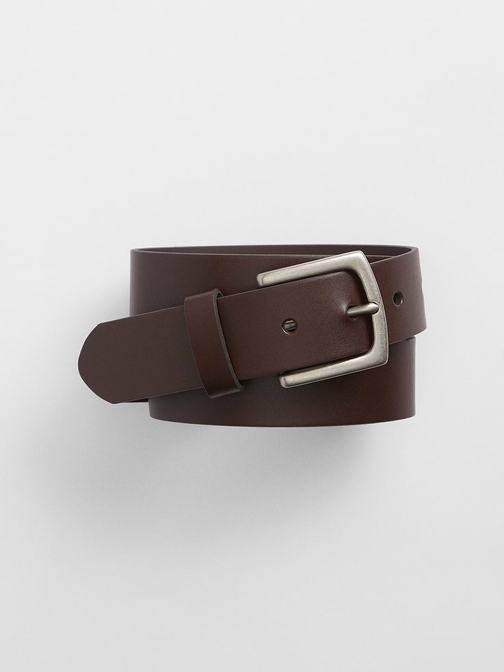 Image 1 of 1, Designed exclusively for Factory Stores., Faux leather., Polished harness buckle., Faux leather loop., This product was made in a factory that invests in gender equity and women’s empowerment through RISE. Learn more at, Product #617919