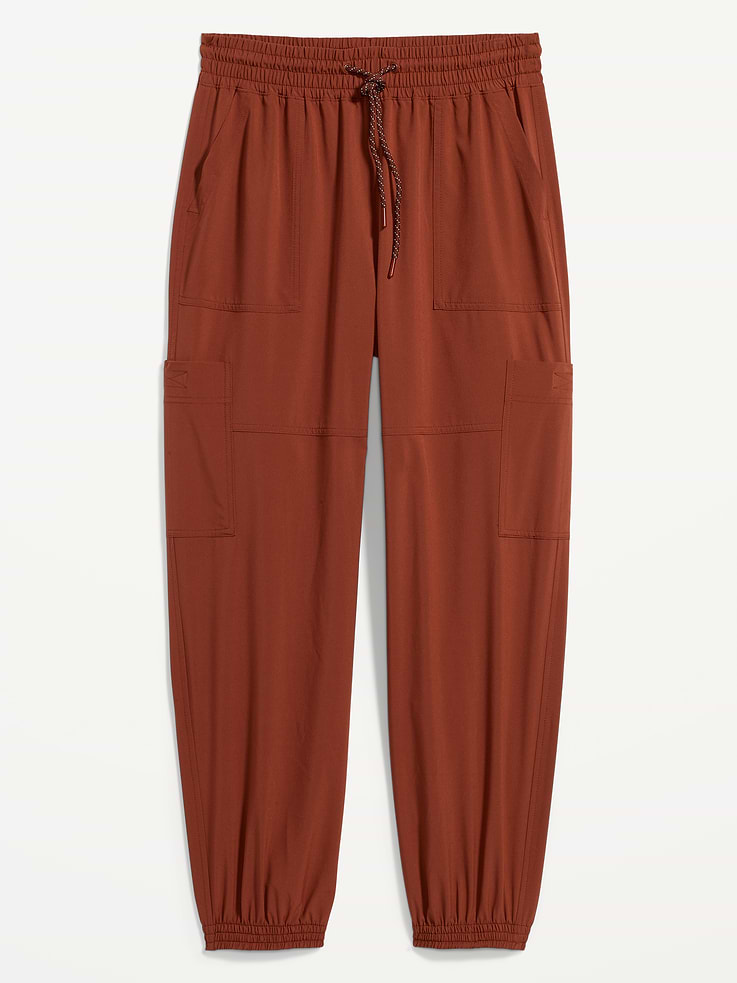L'image numéro 1 présente Pantalon de jogging cargo StretchTech à taille très haute pour Femme