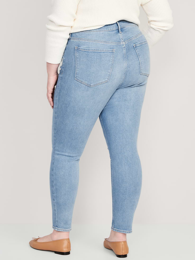 Image number 8 showing, High-Waisted Rockstar Super-Skinny Jeans