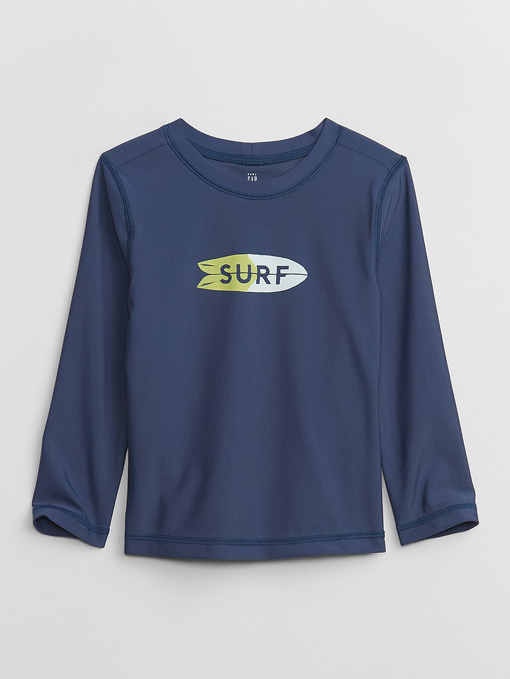 Image number 1 showing, babyGap Graphic Rash Guard