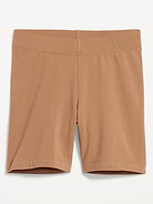 Image number 4 showing, High-Waisted Jersey Biker Shorts -- 6-inch inseam