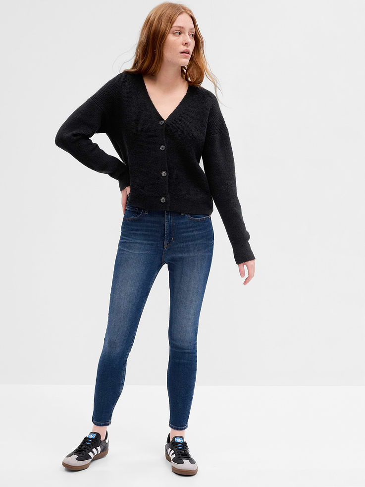 Image number 1 showing, High Rise Universal Skinny Jeans