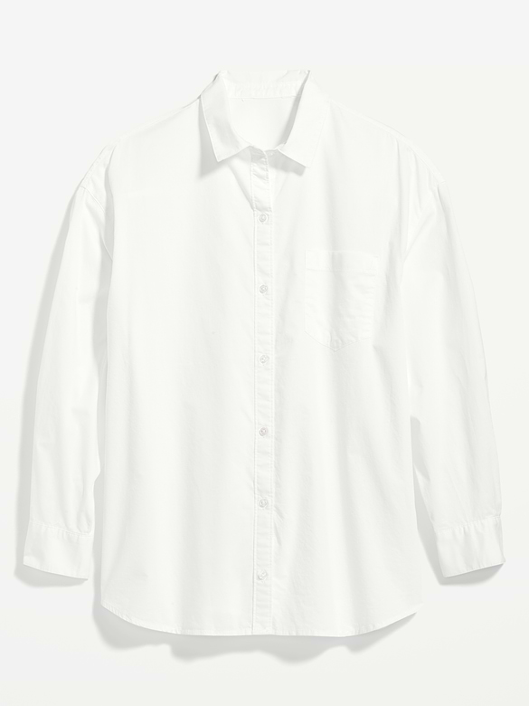 Oversized Button-Down Boyfriend Shirt
