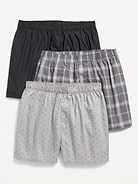Image number 1 showing, 3-Pack Soft-Washed Boxer Shorts -- 3.75-inch inseam
