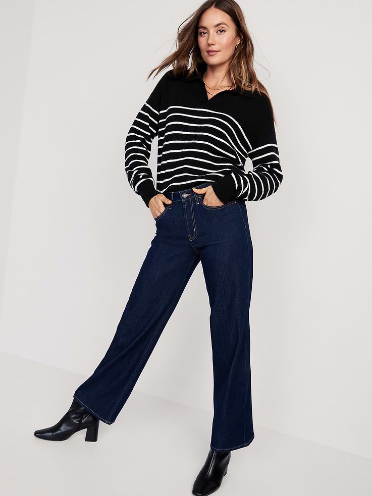 Image number 3 showing, High-Waisted Wow Wide-Leg Jeans