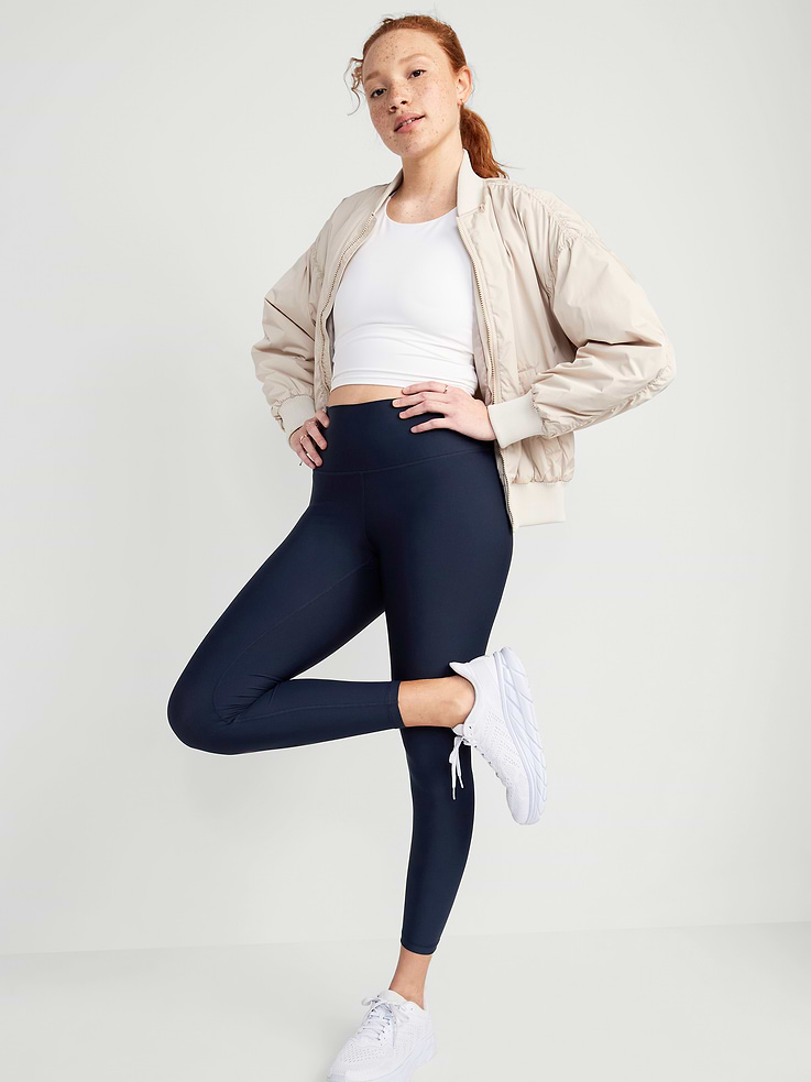 Image 3 of 9, High-Waisted PowerSoft 7/8 Leggings