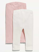 L'image numéro 2 présente Legging en tricot côtelé en U unisexe pour Bébé (paquet de 2)