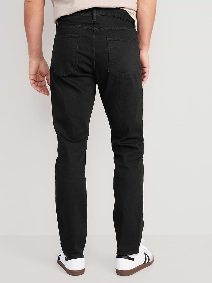 Image number 2 showing, Athletic Taper Built-In Flex Black Jeans