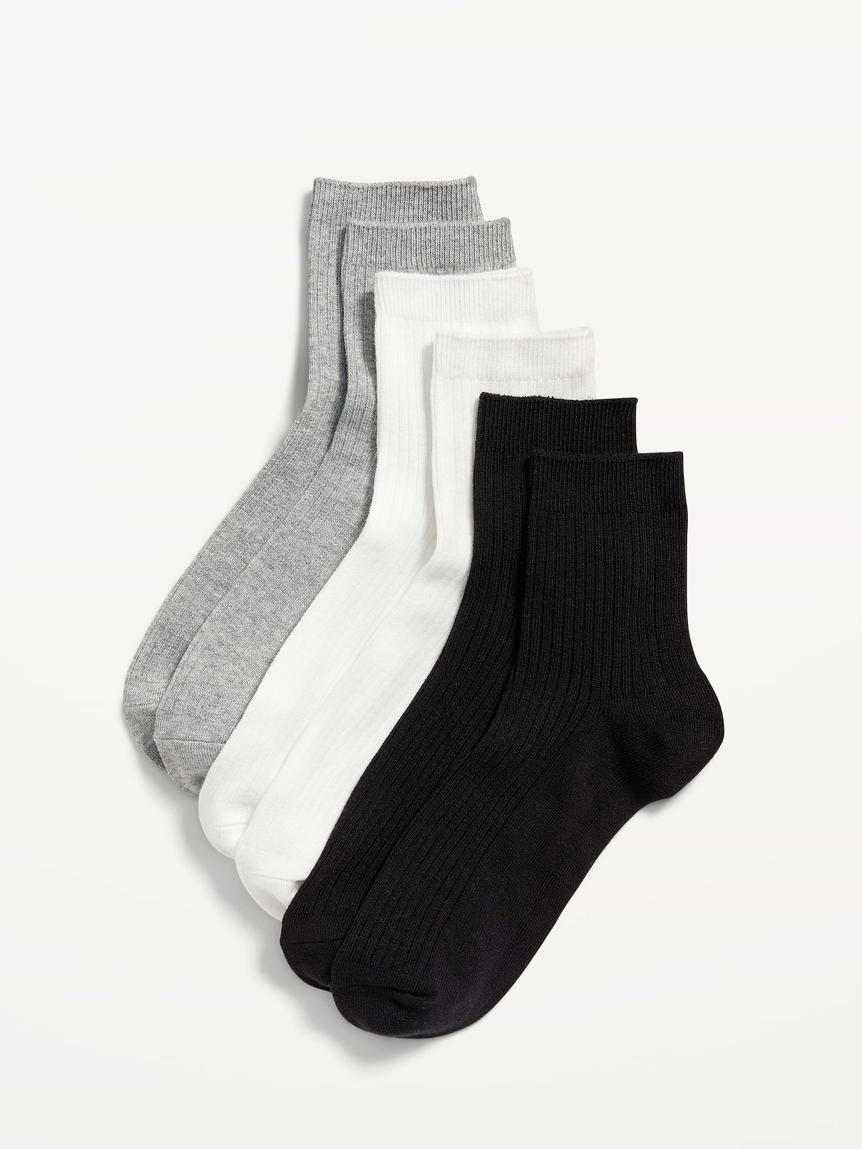 Image number 1 showing, Quarter Crew Socks 3-Pack for Women