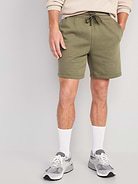 Image number 1 showing, Garment-Washed Fleece Sweat Shorts -- 7-inch inseam