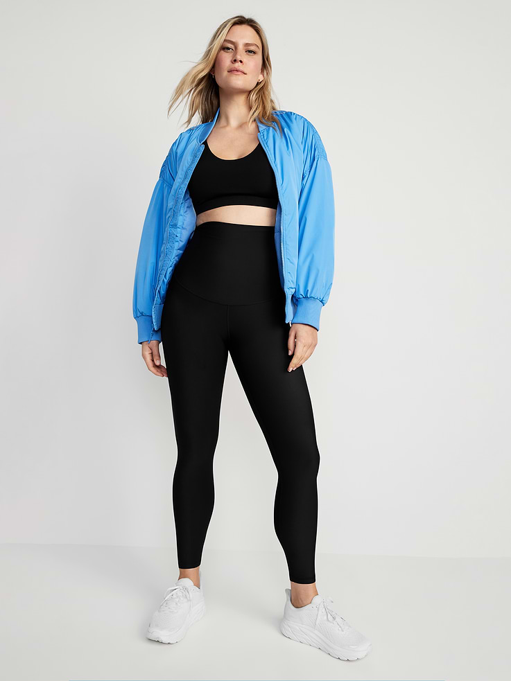 Image number 3 showing, Maternity PowerSoft Postpartum Support 7/8 Leggings