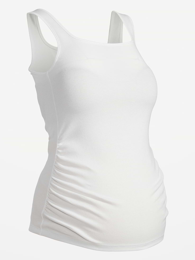 Image 2 of 2, Maternity Square Neck Tank Top