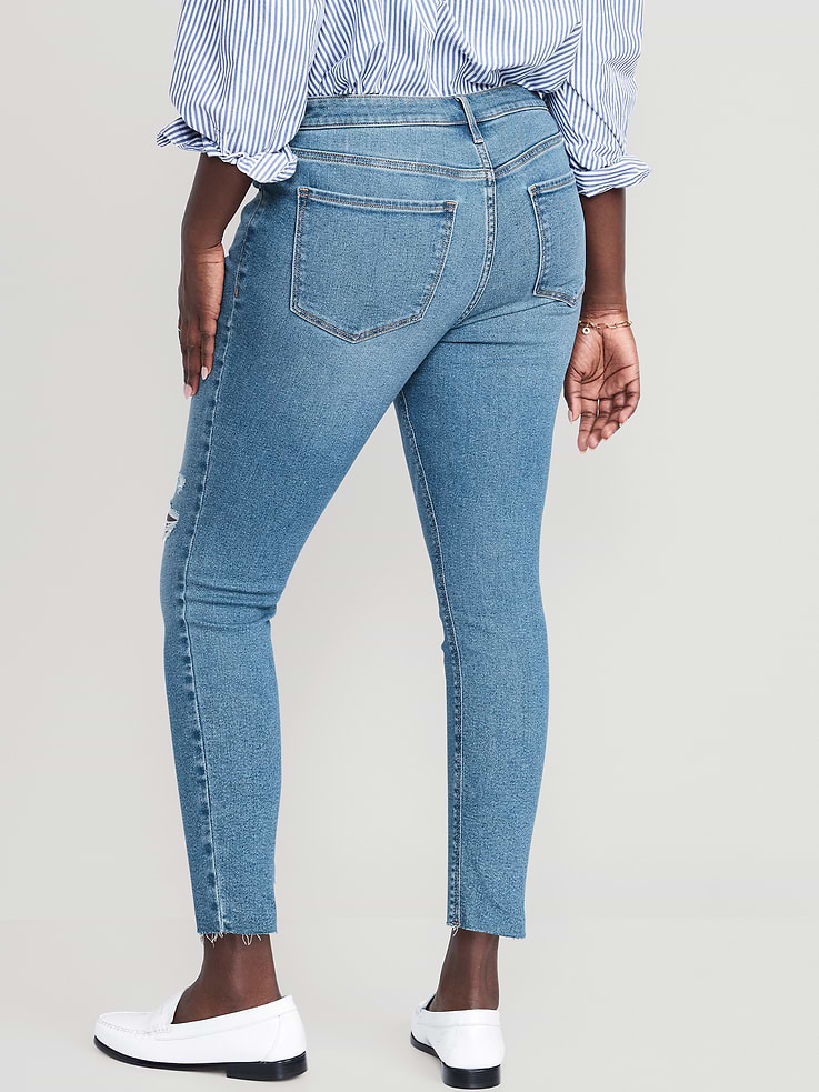 Image number 6 showing, Mid-Rise Rockstar Super-Skinny Ankle Jeans