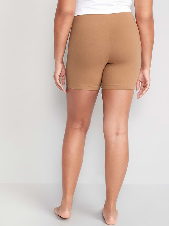 Cuissard en jersey à taille haute, entrejambe de 15 cm