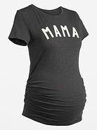 Image number 2 showing, Maternity Graphic Side-Shirred T-Shirt