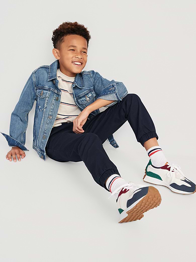 Image number 2 showing, Built-In Flex Twill Jogger Pants for Boys