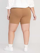 Image number 8 showing, High-Waisted Jersey Biker Shorts -- 6-inch inseam