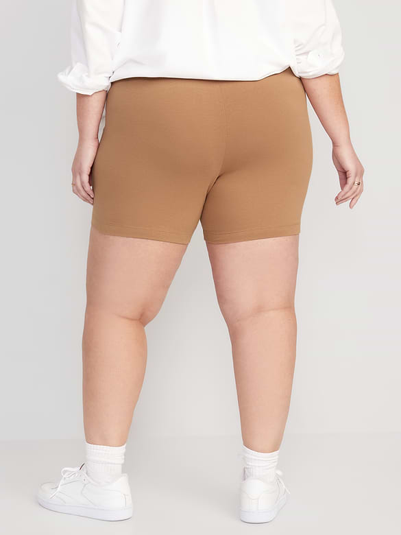 Cuissard en jersey à taille haute, entrejambe de 15 cm