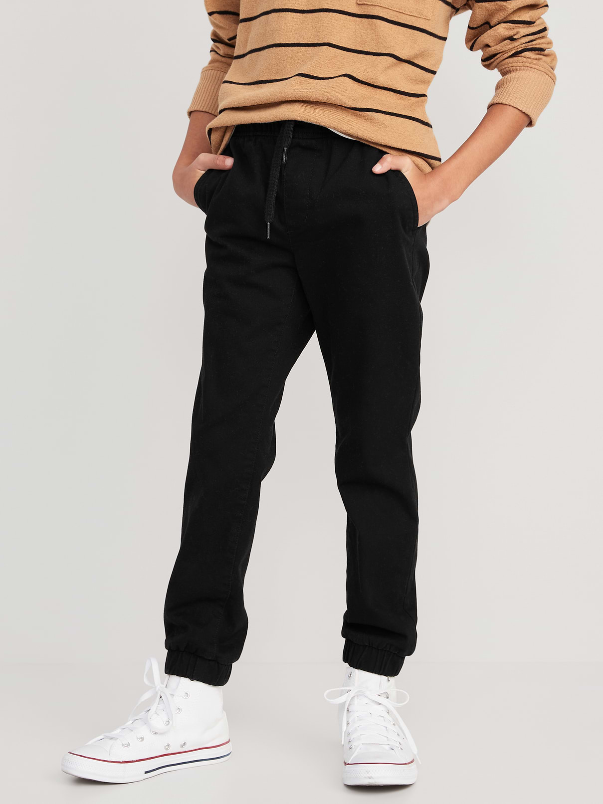 Image number 1 showing, Built-In Flex Twill Jogger Pants for Boys