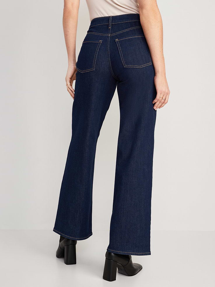 Image number 2 showing, High-Waisted Wow Wide-Leg Jeans