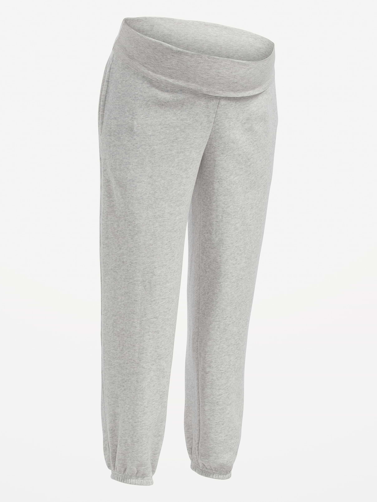 L'image numéro 2 présente Pantalon de jogging de maternité à taille rabattable