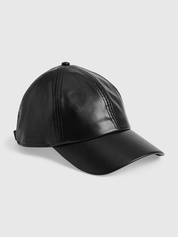 Vegan Leather Baseball Hat