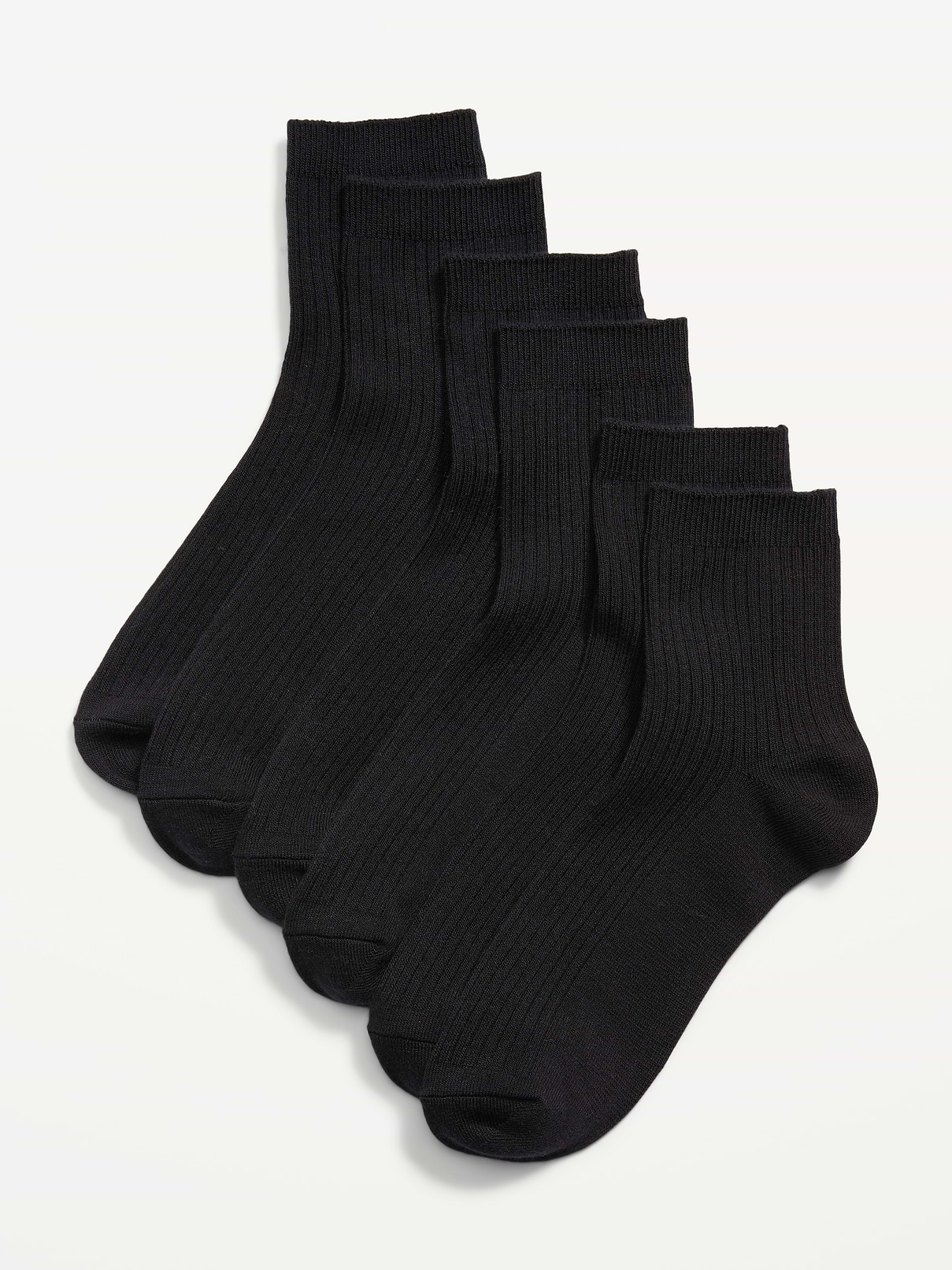 Image number 1 showing, Quarter Crew Socks 3-Pack for Women