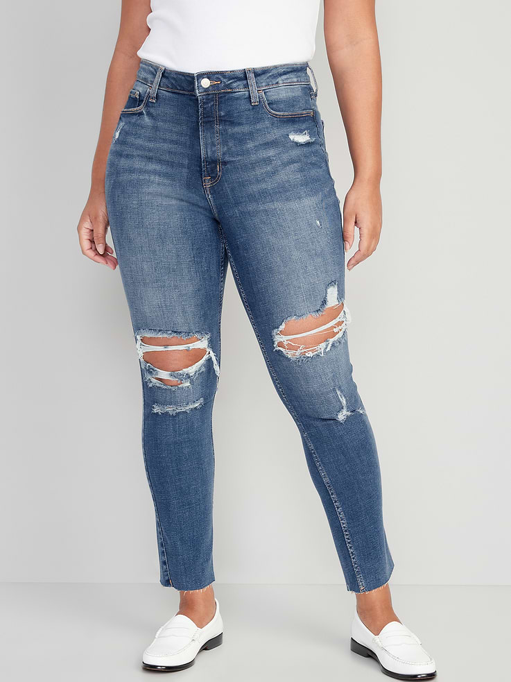 Image number 5 showing, Extra High-Waisted Rockstar 360° Stretch Super-Skinny Jeans