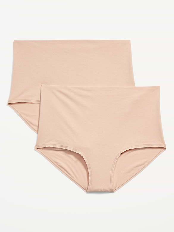 Maternity 2-Pack Rollover-Waist Brief Underwear